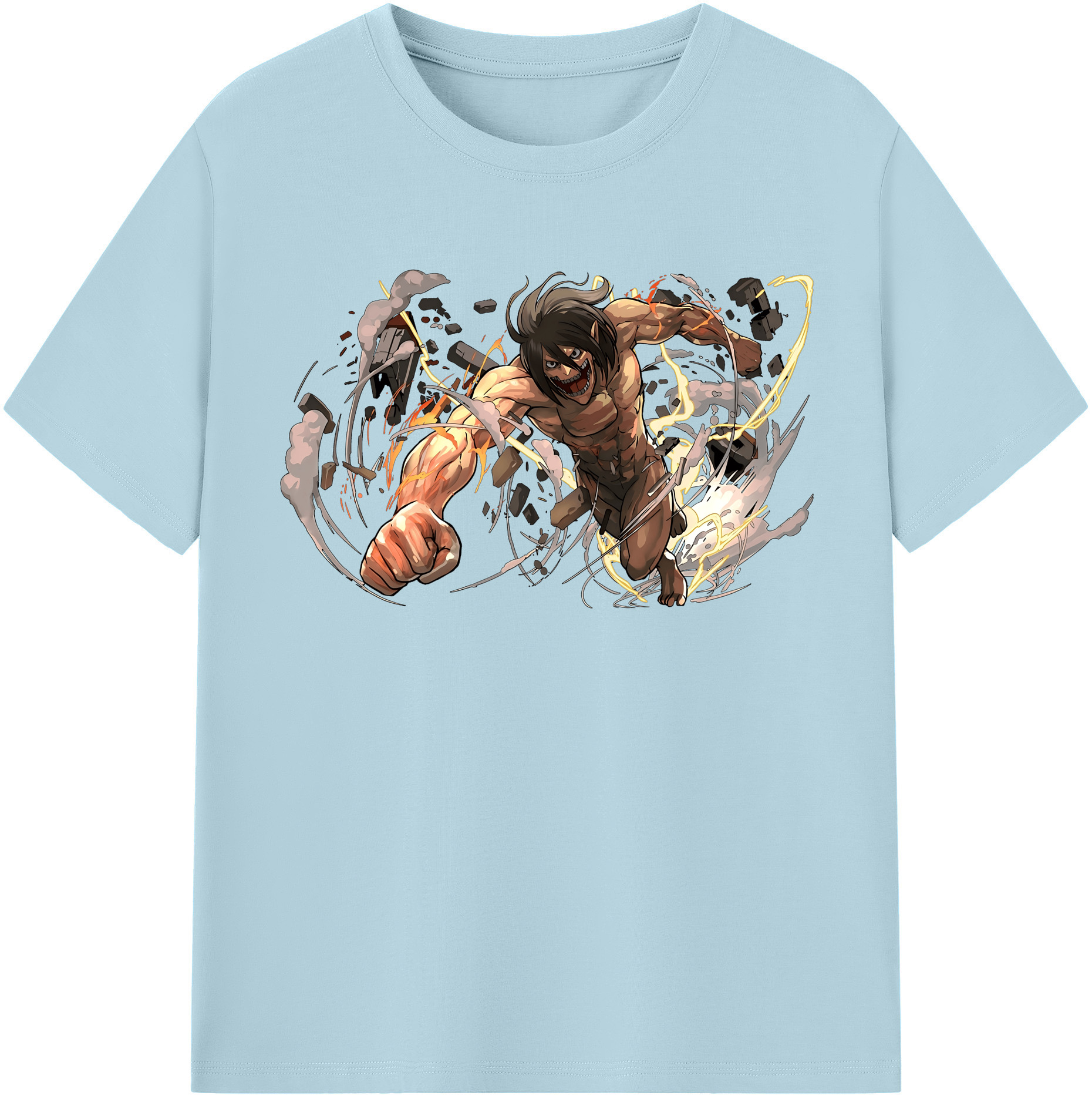 （画像用） 進撃の巨人 Attack on Titan 綿100％半袖Tシャツ（フロントプリント）